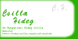 csilla hideg business card